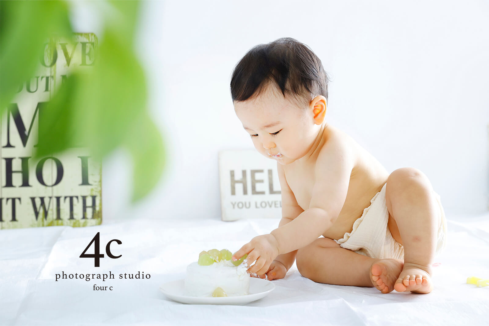 １歳バースデー撮影