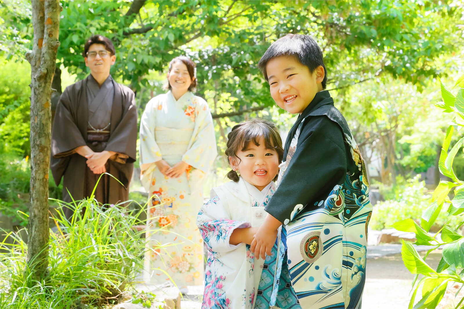 小さな晴れ姿と、ママも着物で特別な時間を21